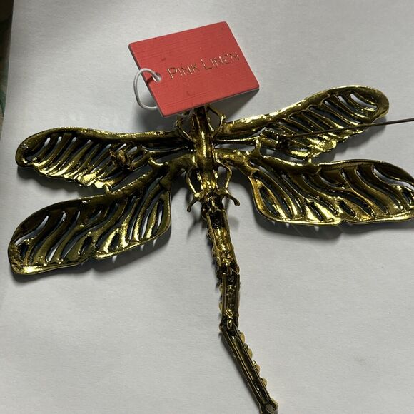 Pink LINEN Dragonfly BROOCH/Pin NWT - Picture 5 of 8